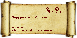 Magyarosi Vivien névjegykártya