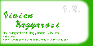 vivien magyarosi business card